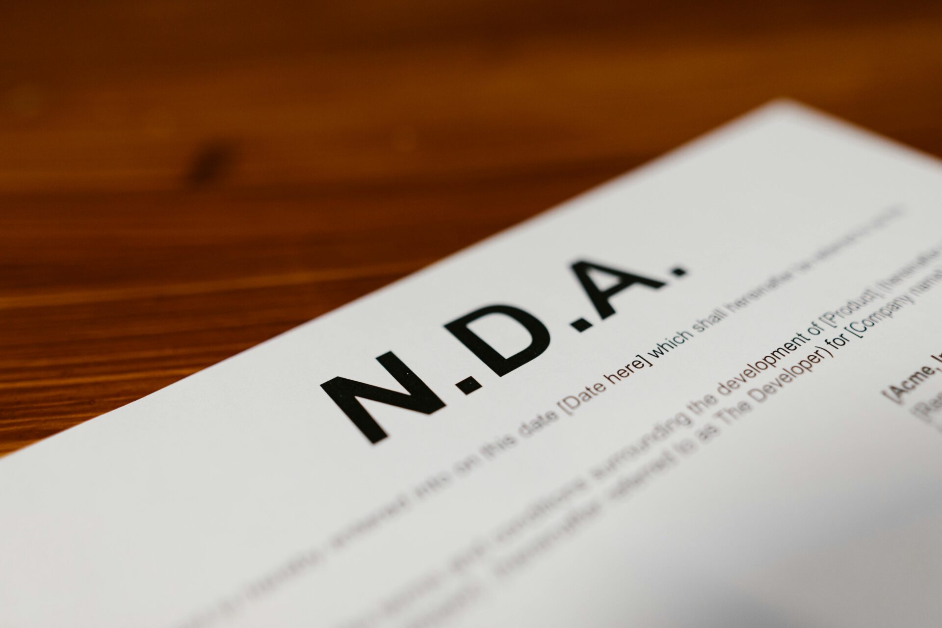 Understanding Non-Disclosure Agreements (NDAs)